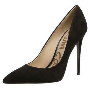 Sam Edelman Black Suede Danna Heels